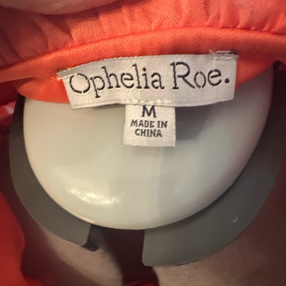 Ophelia Roe Coral Tiered Women's Dress, long sleeved LNWOT - Picture 2 of 13